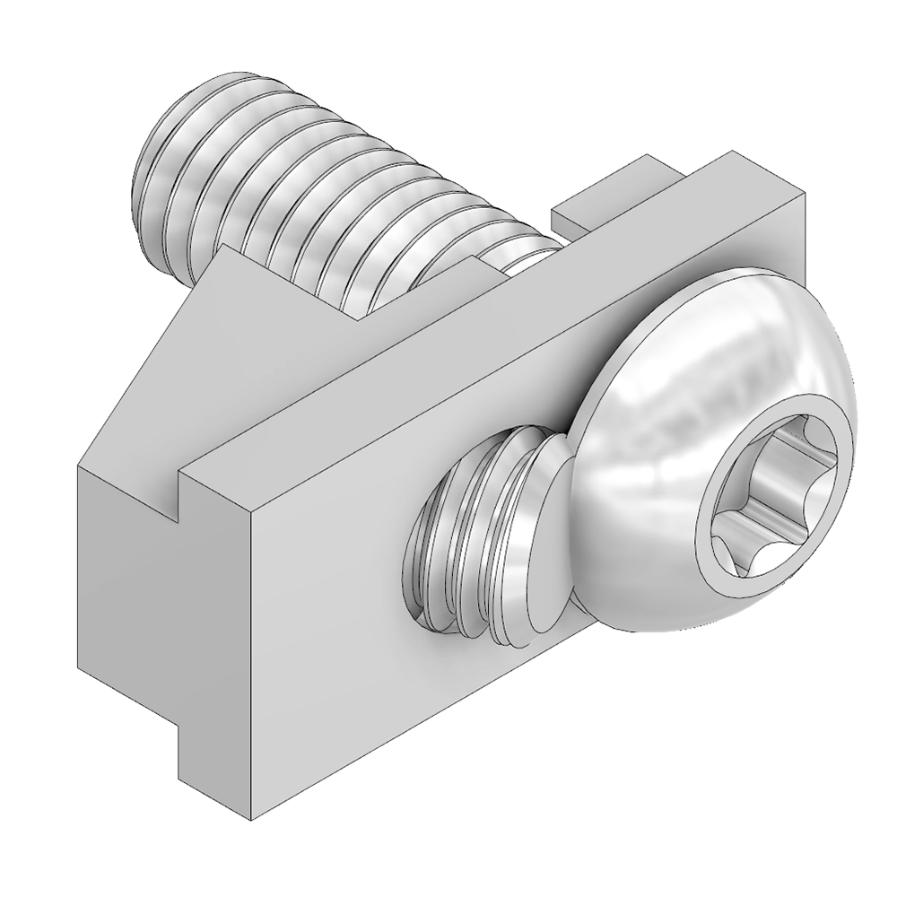 MODULAR SOLUTIONS PROFILE FASTENER SPEEDLOCK HIDDEN PROFILE CONNECTOR C - W/ T40 TORX